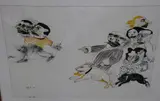 Figuras by Ana Eckell, técnica mixta, offered Aug 2025