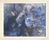 Eugenio Cuttica, Composicion, óleo sobre hardboard