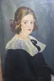 Jorge Beristayn, Stella Fernandez Pico De Estrugamou, óleo sobre tela