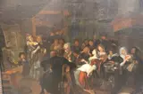 Feast Of St. Nicholas by Richard Brakenburg, óleo sobre tela reentelado, offered Jun 2025