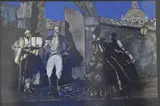 Escena Colonial by Gregorio López Naguil, Témpera sobre papel, offered Jun 2025