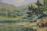Paisaje by Elias Ahmettov, óleo sobre cartón entelado, offered Jun 2025