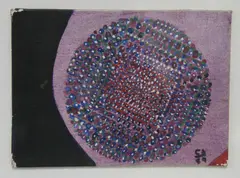 Geometria by Carlos Silva, óleo sobre cartón entelado inicialado CS, 84 abajo a la derecha, offered Jun 2025
