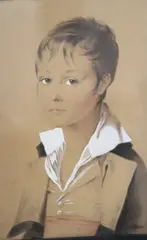 Portrait Of His Son by John Downman, dibujo, acuarela y aguada de tinta, offered Jun 2025