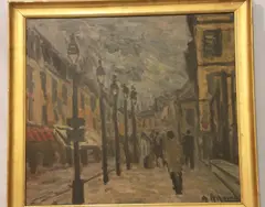 Alceu Ribeiro, Calle De Paris, óleo sobre tela