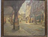 Georges Lemmers, Les Porches, óleo sobre tela