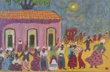 Octavio Rojo, Candombe, pastel inicialado O