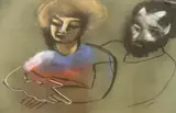 Pareja by Enrique Barilari, pastel sobre papel, offered Jun 2025