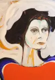 Ricardo Machado, Mujer, acrílica sobre tela