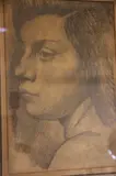 Cabeza De Mujer by Ernesto Scotti, dibujo a la carbonilla, offered Jun 2025