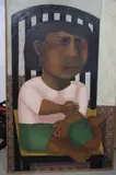 La Niña by Julia Elena Diz, óleo sobre tela, offered Mar 2025
