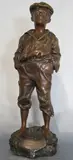 Mousse Siffleur by Vlaclav Szczeblewesky, escultura de bronce patinado con inscripción al frente de título y autor, offered Mar 2025