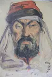 Silvano Leiva by Juan Lamela, óleo sobre cartón, offered Mar 2025