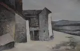 César López Claro, Castillo, óleo sobre tela