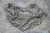 Troiano Troiani, Figuras, bronce con pátina verde