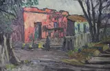 José Malanca, San Francisco Del Chañar, óleo sobre cartón