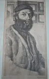 Gustave Pierre, Hombre Con Pipa, grabado al aguafuerte