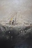 Eduardo Esquivel, Las Torres, óleo sobre tela