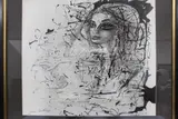Mujer by Juan Carlos Benitez, dibujo a la tinta, offered Dec 2024