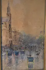 Paolo Sala, Knight Street, acuarela sobre papel