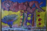 Santiago Cogorno, Desnudo Con Abanico