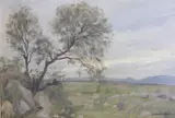 Luis Adolfo Cordiviola, Tarde Gris Córdoba, óleo sobre cartón