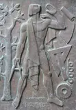 Alegoria by José Fioravanti, bronce patinado, esculpida en altorrelieve, offered Oct 2024