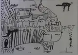 Atorrante by Milo Lockett, dibujo sobre papel, offered Oct 2024