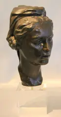 Alberto Lagos, Joven Mujer, escultura de bronce patinado