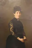 Genaro Perez, Mujer Con Libro En Sus Manos, óleo sobre tela