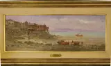 LA CORUÑA y COMBARRO (PONTEVEDRA) by José Suárez Gómez, óleos sobre cartón, offered Oct 2024
