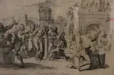 Caim Bastit La Ville D' Henoch by Charles-Louis Simonneau, grabado realizado en base a un diseño de Lafage, Raymond (1656/ 1690), offered Oct 2024