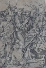 Martin Schongauer, El Arresto De Cristo, grabado sobre cobre