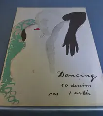 Vértes Marcell, Dancing, litografía coloreada a mano