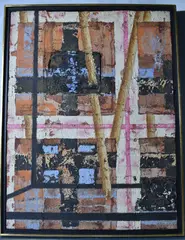 Fernando Cánovas, Sin Titulo, técnica mixta sobre tela y collage