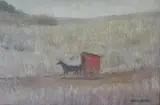 Juan Otero, Paisaje, óleo sobre cartón