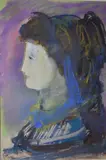 Raúl Soldi, Rostro De Mujer, técnica mixta