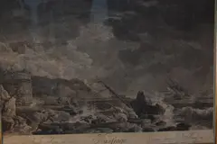 Jean-Jacques Avril, Naufrage, grabado realizado en 1755 tomado de una pintura de Joseph Vernet