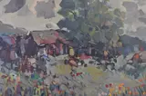 Hugo Nantes, Primavera Campestre, óleo sobre fibra