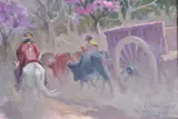 Antonio Osorio Luque, Camino Al Cañaveral, óleo sobre tela