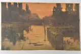 Enric Serra Auqué, Atardecer En Las Lagunas Pontinas