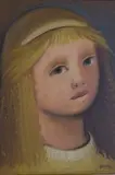 Primaldo Mónaco, Niña, óleo sobre tela