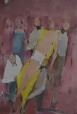 Descendimiento by Mario Darío Grandi, pastel, offered Oct 2023