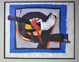 Abstracto En Colores by Ricardo Machado, acrílico sobre papel, offered Jun 2023