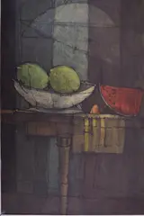 Frutas Sobre La Mesa by Inos Corradin, óleo sobre tela, offered Aug 2023