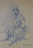Eleodoro Marenco, El Patron, dibujo al lápiz