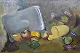 Miguel Carlos Victorica, Bandeja De Plata Con Frutas