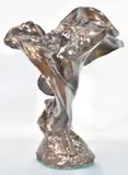 Théodore Rivière, Loie Fuller, escultura de bronce patinado