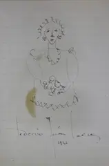 Federico García Lorca, Mujer, dibujo a la tinta