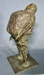 Astronauta - Estudio by Doménico Calabrone, escultura de bronce patinado, offered Aug 2023